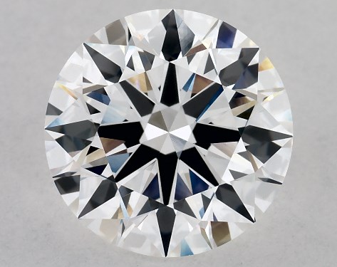 This Lab-Grown diamond 3.11 carat round D color VVS2 clarity has Ideal proportions and a diamond grading report from IGI
