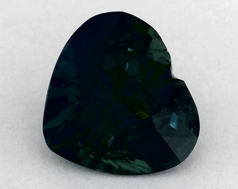  1.32 Carat Green Sapphire   Heart gemstones