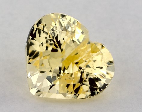  1.57 Carat Yellow Sapphire   Heart gemstones