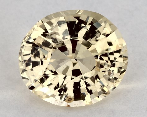  1.23 Carat Yellow Sapphire   Oval gemstones