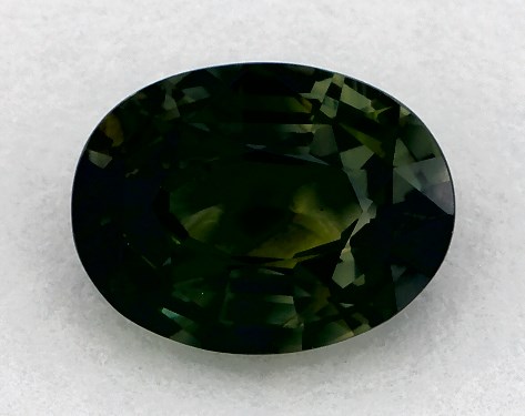  1.09 Carat Green Sapphire   Oval gemstones