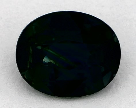  1.24 Carat Green Sapphire   Oval gemstones