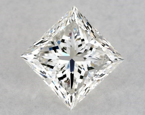 GIA 1.02 Carat H-SI1 Very Good Cut Princess Diamond