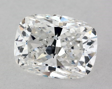 This 0.9 carat cushion diamond E color VS1 clarity has Very Good proportions and a diamond grading report from GIA