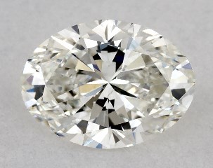 GIA 0.50 Carat H-SI1 Very Good Cut Oval Diamond