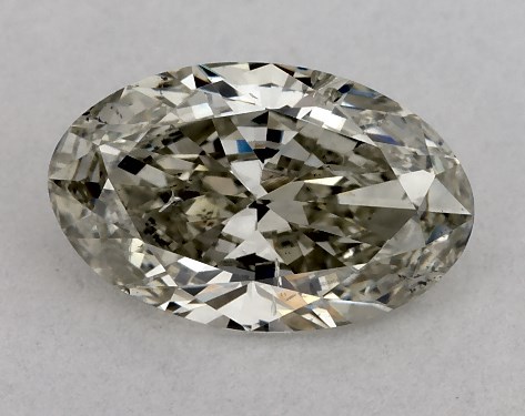 This 1.2 carat oval diamond K color SI1 clarity has Good proportions and a diamond grading report from IGI
