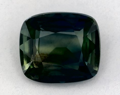  1.03 Carat Green Sapphire   Cushion gemstones