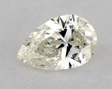This 1 carat pear diamond J color SI1 clarity has Good proportions and a diamond grading report from IGI