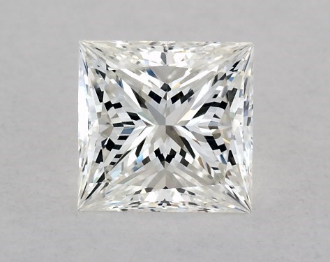 This 1 carat princess diamond G color IF clarity has Ideal proportions and a diamond grading report from GIA