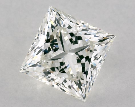 This 1.16 carat princess diamond I color VS1 clarity has Ideal proportions and a diamond grading report from GIA