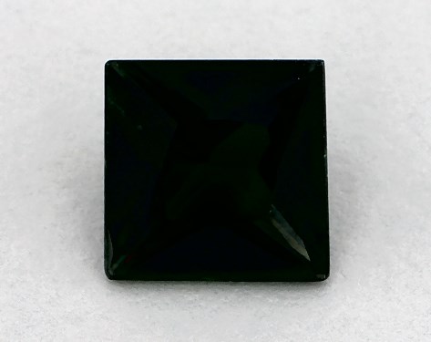  1.12 Carat Green Sapphire   Asscher gemstones
