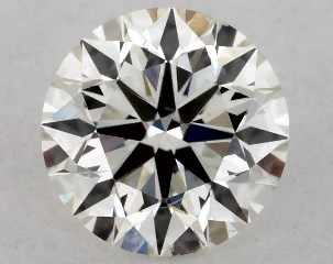 IGI 0.51 Carat H-SI1 Excellent Cut Round Diamond
