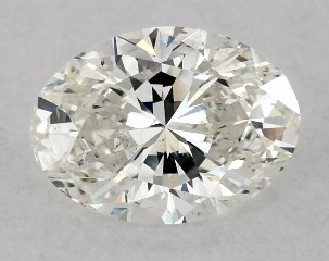 GIA 0.51 Carat I-SI1 Very Good Cut Oval Diamond