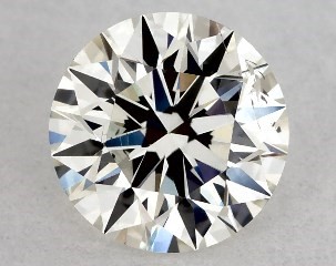 IGI 0.50 Carat H-SI1 Excellent Cut Round Diamond