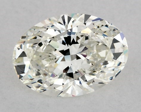 This 1.08 carat oval diamond J color VVS2 clarity has Ideal proportions and a diamond grading report from GIA