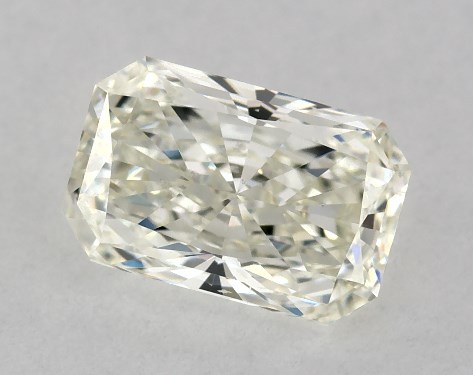 This 0.9 carat radiant diamond I color VS2 clarity has Ideal proportions and a diamond grading report from IGI