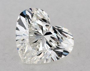 GIA 0.51 Carat H-VS2 Ideal Cut Heart Diamond