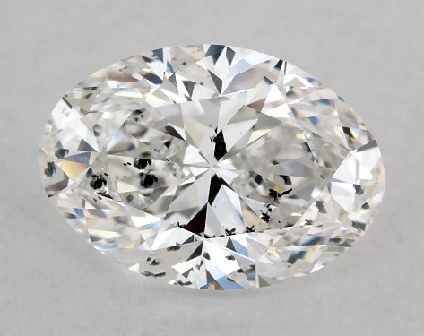 This 2.01 carat oval diamond F color I1 clarity has Very Good proportions and a diamond grading report from GIA