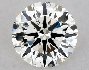 IGI 0.52 Carat H-SI1 Excellent Cut Round Diamond
