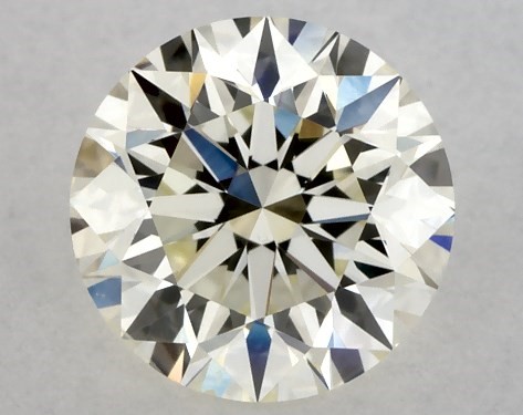 This 0.62 carat round diamond M color SI1 clarity has Excellent proportions and a diamond grading report from GIA