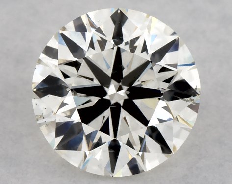 IGI 0.50 Carat H-SI1 Excellent Cut Round Diamond