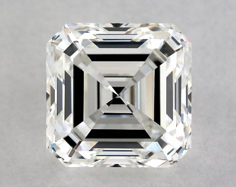 This 1.53 carat asscher diamond G color VS1 clarity has Very Good proportions and a diamond grading report from GIA