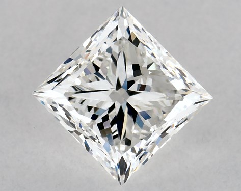This 0.9 carat princess diamond G color VS1 clarity has Very Good proportions and a diamond grading report from GIA