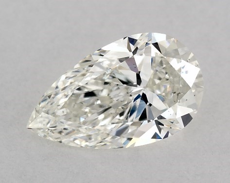 This 0.74 carat pear diamond I color VS2 clarity has Ideal proportions and a diamond grading report from GIA