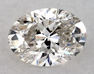 GIA 0.52 Carat H-SI1 Very Good Cut Oval Diamond