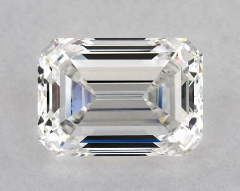 This 2.01 carat emerald diamond F color VS1 clarity has Very Good proportions and a diamond grading report from GIA