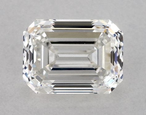 This 0.9 carat emerald diamond F color VS1 clarity has Very Good proportions and a diamond grading report from GIA