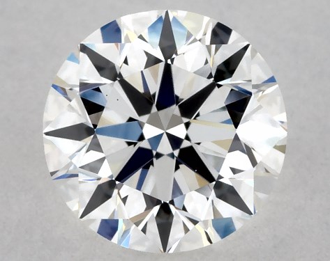 This 0.8 carat round diamond F color VS2 clarity has Excellent proportions and a diamond grading report from GIA