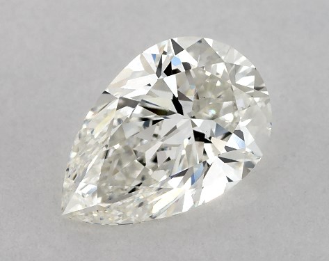 This 0.92 carat pear diamond F color VS1 clarity has Very Good proportions and a diamond grading report from GIA