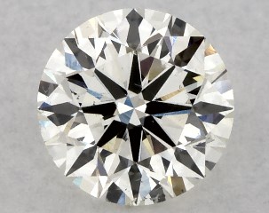 IGI 0.50 Carat H-SI1 Excellent Cut Round Diamond