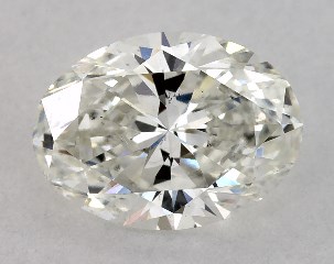 GIA 0.80 Carat H-SI1 Very Good Cut Oval Diamond