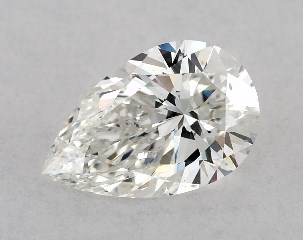 GIA 0.52 Carat H-SI1 Very Good Cut Pear Diamond
