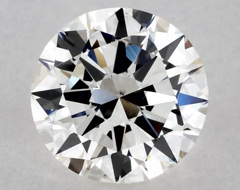 GIA 1.00 Carat H-SI1 Very Good Cut Round Diamond