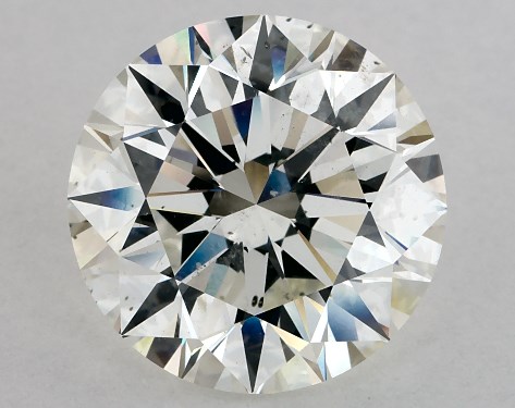 IGI 4.01 Carat H-SI1 Excellent Cut Round Diamond