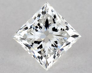 GIA 0.50 Carat H-SI1 Ideal Cut Princess Diamond
