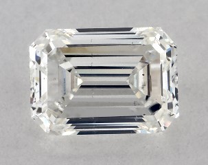 GIA 0.52 Carat G-SI1 Good Cut Emerald Diamond