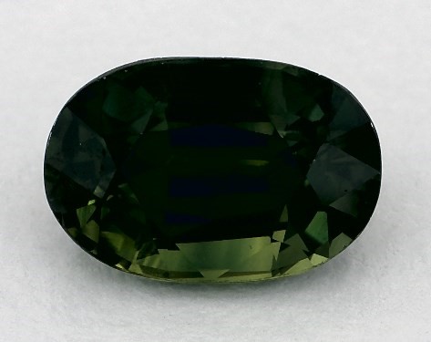2.18 Carat Oval Natural Green Sapphire