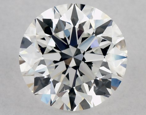 This 0.72 carat round diamond E color VVS2 clarity has Excellent proportions and a diamond grading report from IGI