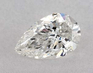 GIA 0.50 Carat G-SI1 Very Good Cut Pear Diamond