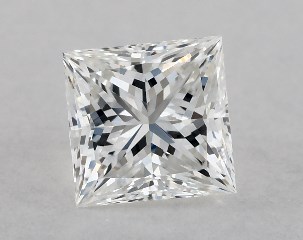 GIA 0.50 Carat H-SI1 Ideal Cut Princess Diamond