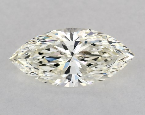 This 1.01 carat marquise diamond I color VS2 clarity has Very Good proportions and a diamond grading report from IGI