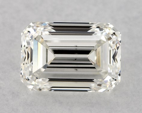 GIA 1.00 Carat H-VS2 Very Good Cut Emerald Diamond