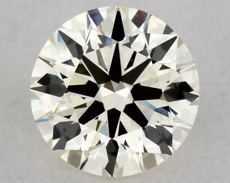 This 1 carat  round diamond K color IF clarity has Excellent proportions and a diamond grading report from IGI