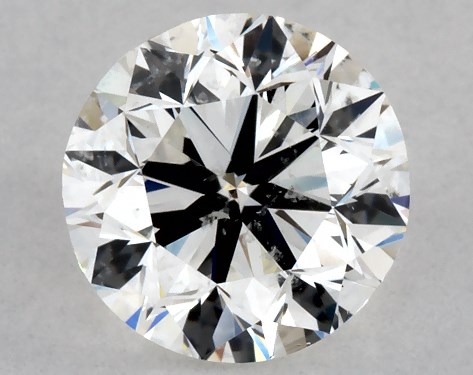 GIA 1.00 Carat H-SI2 Very Good Cut Round Diamond
