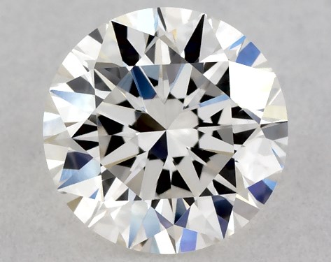 This 0.61 carat round diamond G color VVS1 clarity has Excellent proportions and a diamond grading report from GIA