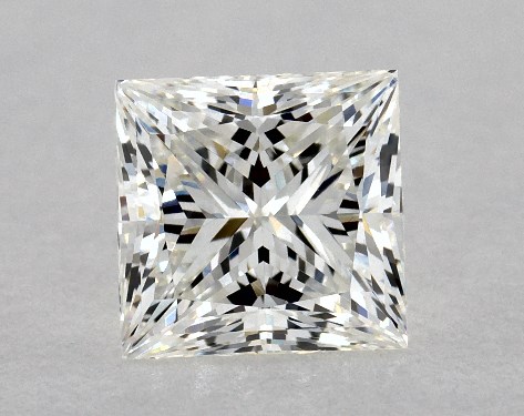 This 1.2 carat princess diamond I color VS2 clarity has Very Good proportions and a diamond grading report from GIA